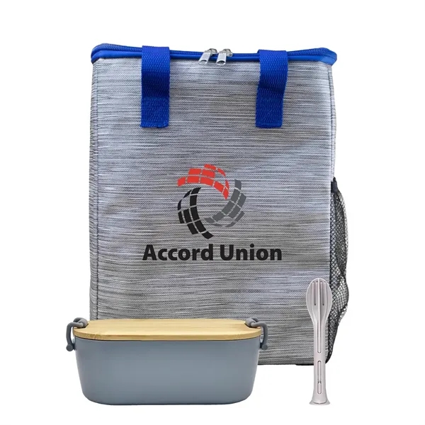 Bamboo & Utensil Lunch Tote... from ASI 30208 A P Specialties / AP Specialties