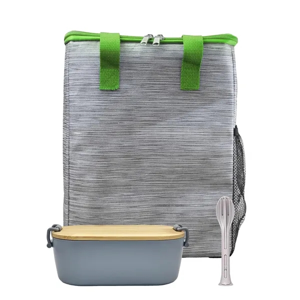 Bamboo & Utensil Lunch Tote... from ASI 30208 A P Specialties / AP Specialties
