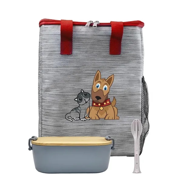 Bamboo & Utensil Lunch Tote... from ASI 30208 A P Specialties / AP Specialties