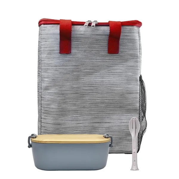 Bamboo & Utensil Lunch Tote... from ASI 30208 A P Specialties / AP Specialties