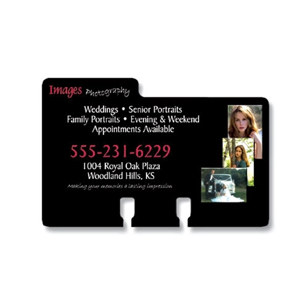 Laminated Plastic Rotary Card - Left Tab (4x2.5625) - 14 pt.... from ASI 91760 Tradenet Publishing / TradeNet Line