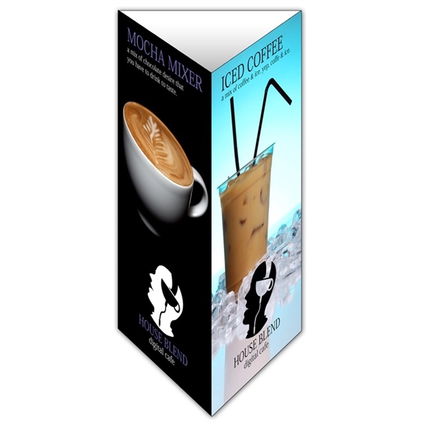 Table Tent 3-Sided - UV Coated (1S) (4.125x8.5 - Folded).... from ASI 91760 Tradenet Publishing / TradeNet Line