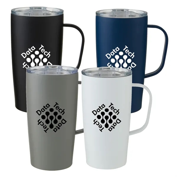 Double-wall copper-lined stainless steel mug plus 1 color silkscreen imprint on... from ASI 37218 Athena Promo (tm)