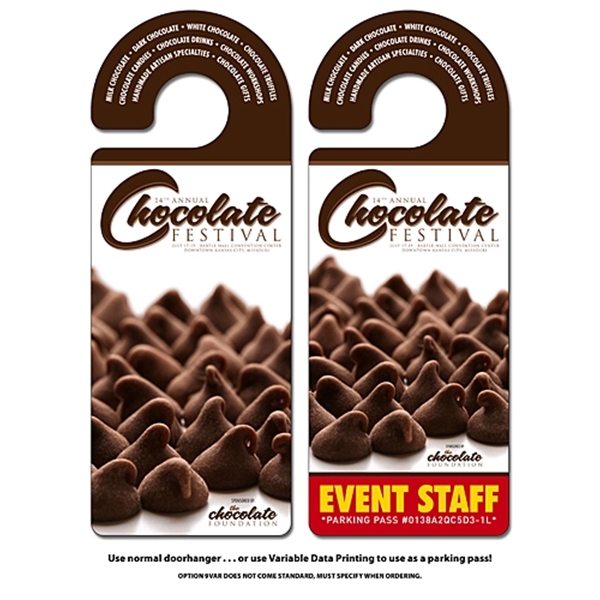 Door Hanger - 4x10.5 Laminated - Round Handle - 14 pt.... from ASI 91760 Tradenet Publishing / TradeNet Line