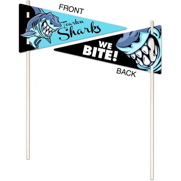 Flexible Plastic Pennant - UV-Coated (1S) - 5x11 - 10 pt.... from ASI 91760 Tradenet Publishing / TradeNet Line