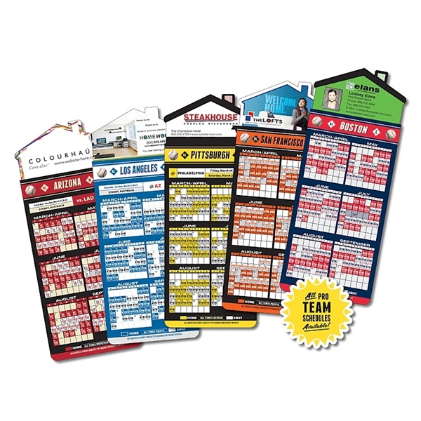 Magna-Card House Shape Magnet - Baseball Schedules (3.5 x 9)... from ASI 91760 Tradenet Publishing / TradeNet Line