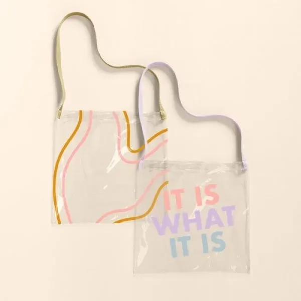 Large, tote made of clear vinyl with a shoulder strap that... from ASI 74710 Numo