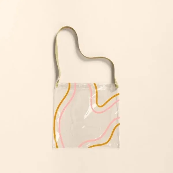 Large, tote made of clear vinyl with a shoulder strap that... from ASI 74710 Numo