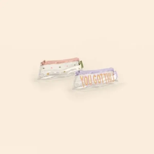 Small-size, long vinyl pouch with zippered closure for holding pencils. Available... from ASI 74710 Numo