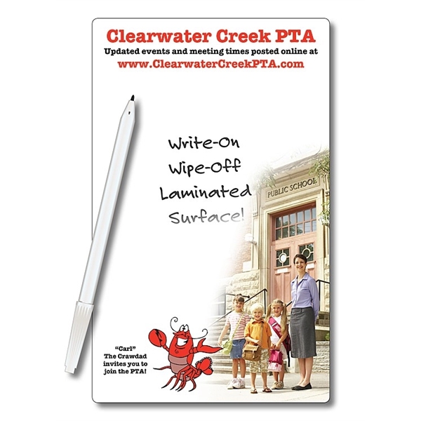 School Mini Memo Board - 5.25x8.5 Laminated - 14 pt.... from ASI 91760 Tradenet Publishing / TradeNet Line