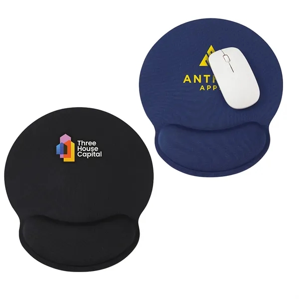 Non-Slip Mouse Pad with Foam Wrist Rest... from ASI 36730 Ariel Premium Supply Inc