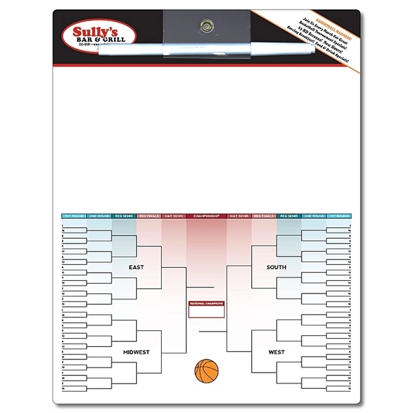 Write-On/Wipe-Off Bracket Board - 8.5x11 Laminated - 14 pt.... from ASI 91760 Tradenet Publishing / TradeNet Line