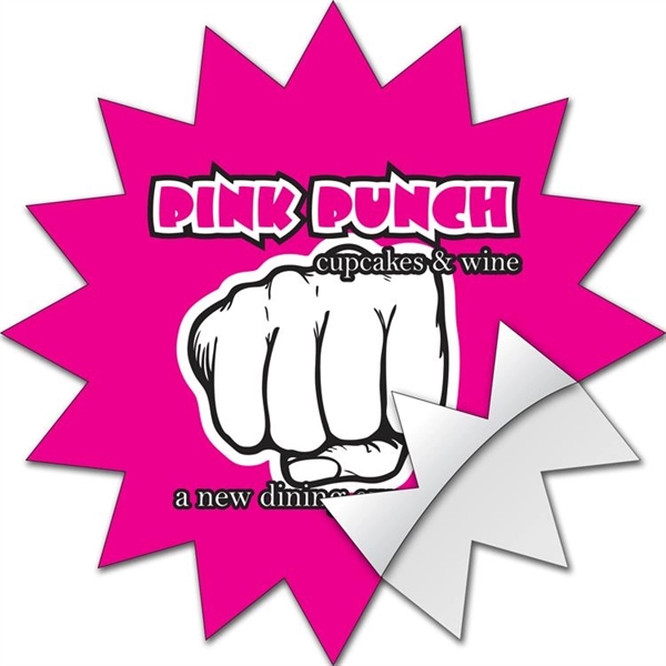 Sticker / Decal - UV-Coated Vinyl - 6.5x6.5 Burst Shape... from ASI 91760 Tradenet Publishing / TradeNet Line