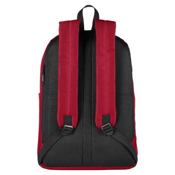 17.2" x 0.748" x 11.82" backpack with a double-zippered main compartment,... from ASI 34063 alphabroder