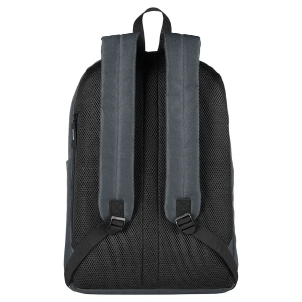 17.2" x 0.748" x 11.82" backpack with a double-zippered main compartment,... from ASI 34063 alphabroder