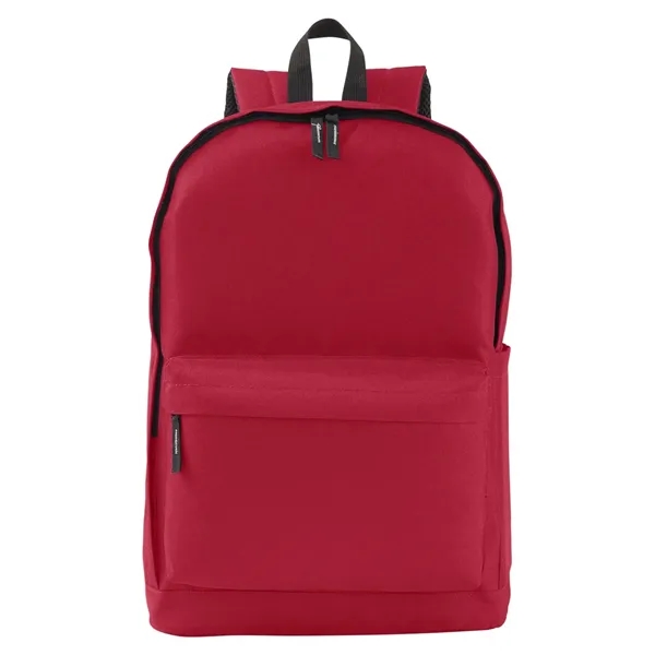 17.2" x 0.748" x 11.82" backpack with a double-zippered main compartment,... from ASI 34063 alphabroder