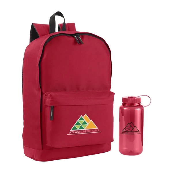 17.2" x 0.748" x 11.82" backpack with a double-zippered main compartment,... from ASI 34063 alphabroder