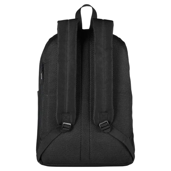 17.2" x 0.748" x 11.82" backpack with a double-zippered main compartment,... from ASI 34063 alphabroder