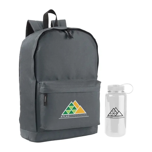17.2" x 0.748" x 11.82" backpack with a double-zippered main compartment,... from ASI 34063 alphabroder