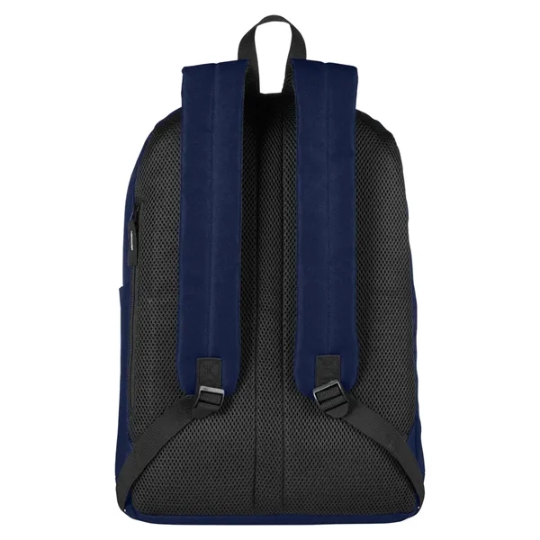 17.2" x 0.748" x 11.82" backpack with a double-zippered main compartment,... from ASI 34063 alphabroder