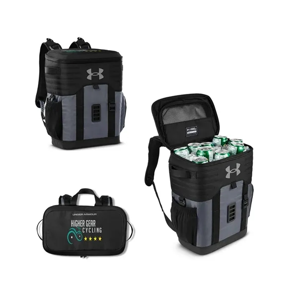 12.68" x 8.6" x 7.64" backpack cooler with a strap system,... from ASI 34063 alphabroder