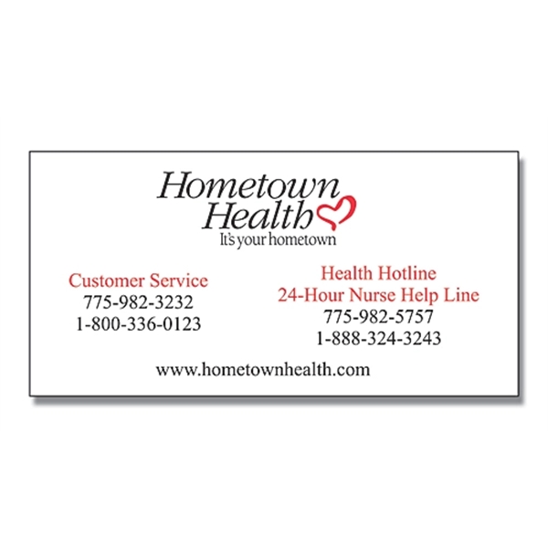 Magnet - 1.5x3 Square Corners - 25 mil.... from ASI 91760 Tradenet Publishing / TradeNet Line