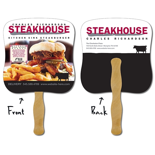 Delivery Hand Fan - 7.375x7.75 Laminated - 14 pt.... from ASI 91760 Tradenet Publishing / TradeNet Line