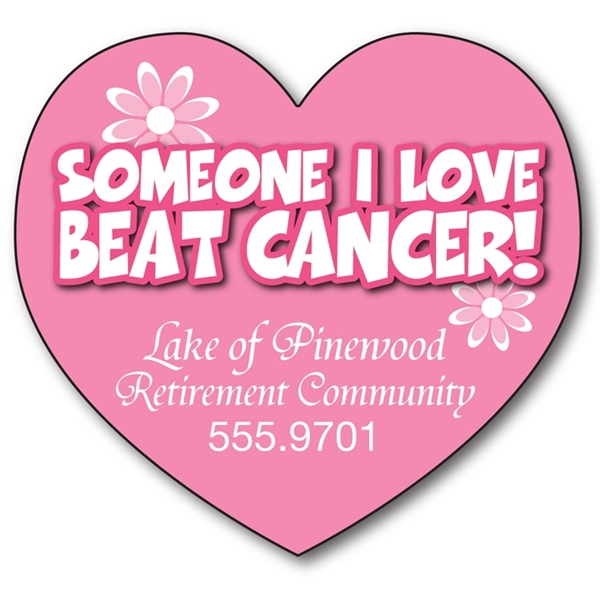 Awareness Magnet - Big Heart Shape (3.25x3) - 25 Mil.... from ASI 91760 Tradenet Publishing / TradeNet Line