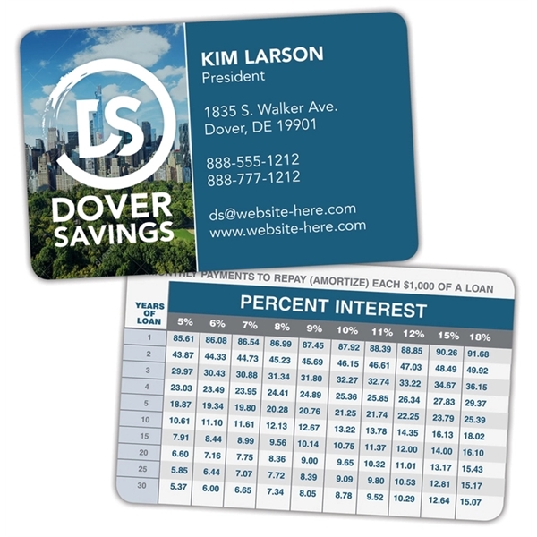 Laminated Wallet Card - 3.5x2.25 (2-Sided) - 14 pt.... from ASI 91760 Tradenet Publishing / TradeNet Line