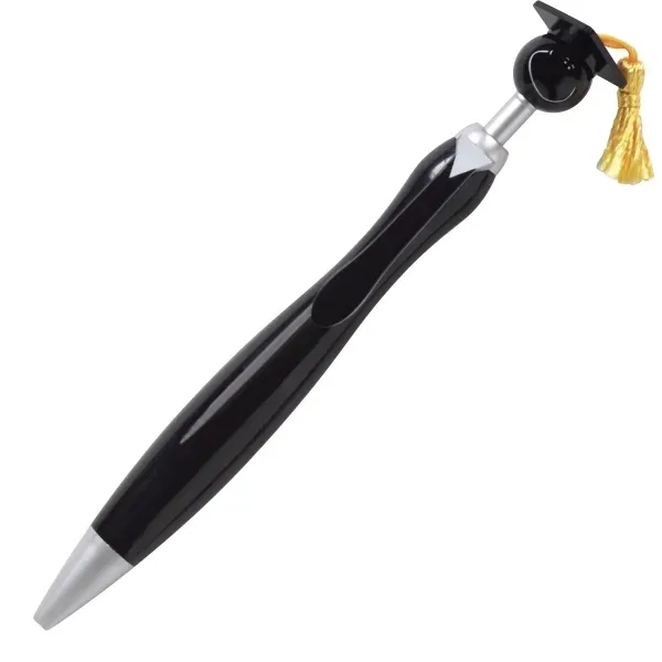 Plunger action pen with black ink and mortarboard/tassel and matching tie... from ASI 34063 alphabroder