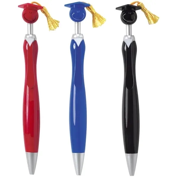 Plunger action pen with black ink and mortarboard/tassel and matching tie... from ASI 34063 alphabroder