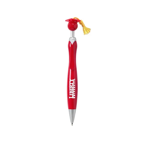 Plunger action pen with black ink and mortarboard/tassel and matching tie... from ASI 34063 alphabroder