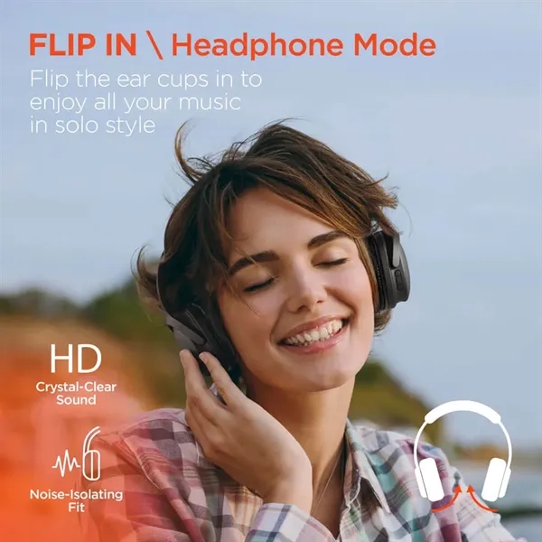 The HyperGear Flip 2-in-1 Wireless Headphones + Speaker offer an exceptional... from ASI 61005 Hirsch Gift Inc