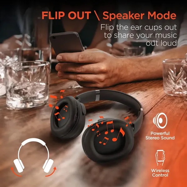 The HyperGear Flip 2-in-1 Wireless Headphones + Speaker offer an exceptional... from ASI 61005 Hirsch Gift Inc