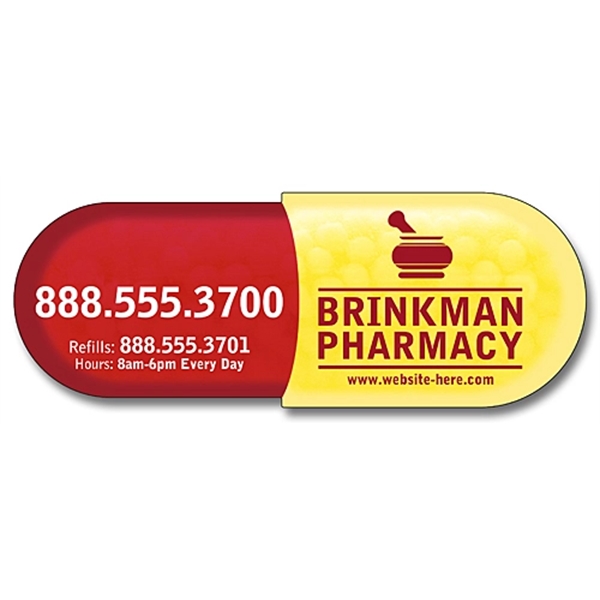 Magnet - Pill Capsule Shape (1.875x5.125) - 25 Mil.... from ASI 91760 Tradenet Publishing / TradeNet Line