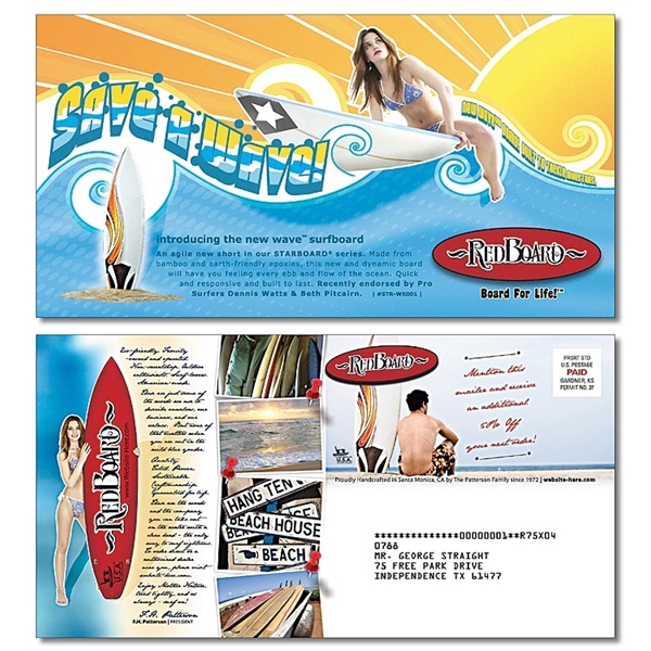 Large Laminated Postcard - 10.5x5.5 - Square Corners - 14 pt... from ASI 91760 Tradenet Publishing / TradeNet Line