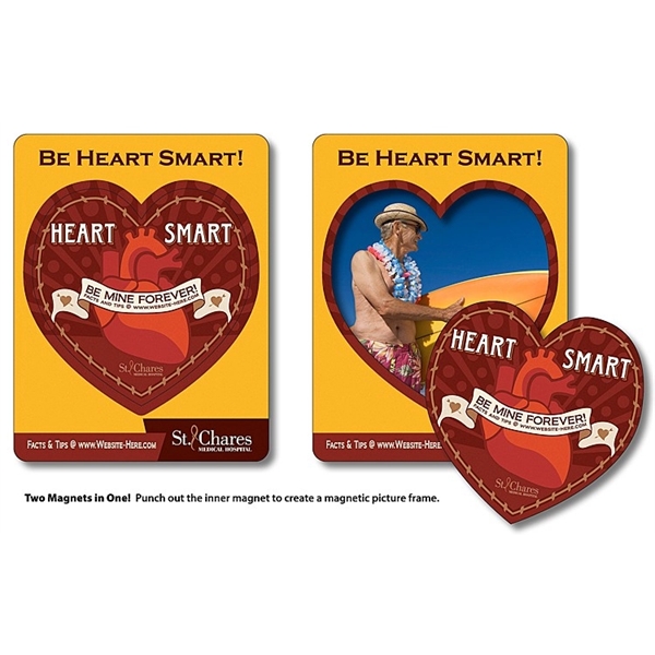 Magnet - Picture Frame Heart Punch (3.5x4.5) - 20 Mil.... from ASI 91760 Tradenet Publishing / TradeNet Line