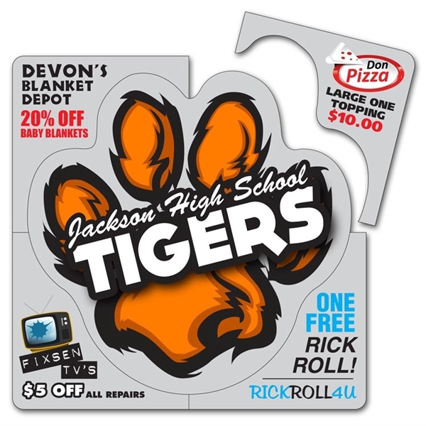 Corner Coupon Paw Print Magnet - 6x6 Round Corners - 25... from ASI 91760 Tradenet Publishing / TradeNet Line