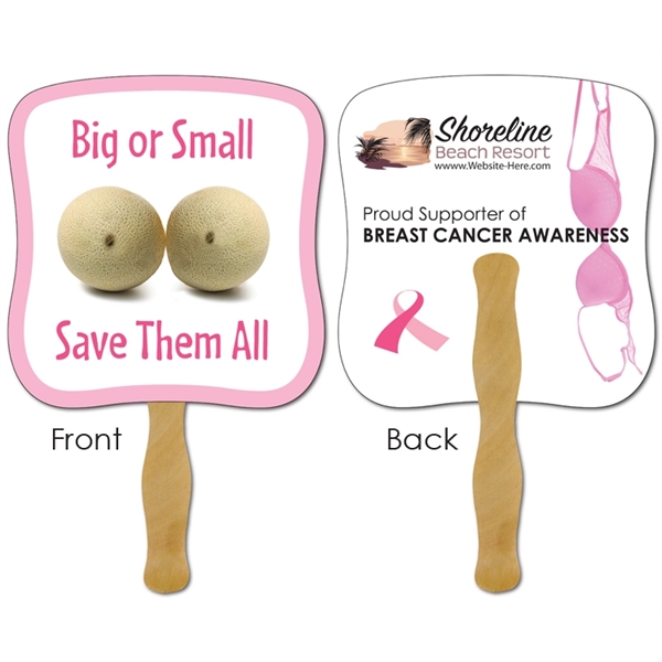 Awareness Hand Fan - 7.375x7.75 Laminated - 14 pt.... from ASI 91760 Tradenet Publishing / TradeNet Line