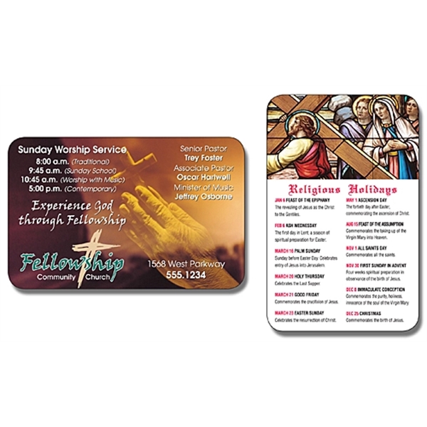 Religious Laminated Wallet Card - 3.5x2.25 (2-Sided) - 14 pt... from ASI 91760 Tradenet Publishing / TradeNet Line