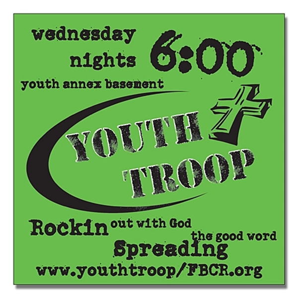 Religious Magnet - 4.75x4.75 Square Corners - 20 mil.... from ASI 91760 Tradenet Publishing / TradeNet Line