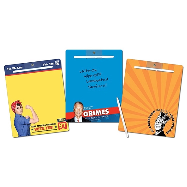 Political Memo Board - 8.5x11 Laminated - 14 pt.... from ASI 91760 Tradenet Publishing / TradeNet Line