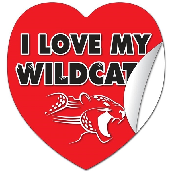 Sticker / Decal - UV-Coated Vinyl - 8x8.5 Heart Shape... from ASI 91760 Tradenet Publishing / TradeNet Line