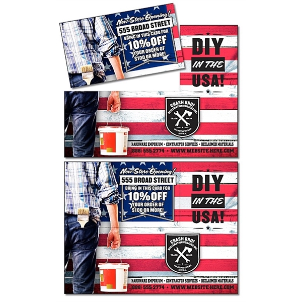 Extra Thick Laminated Postcard with Detachable Business Card... from ASI 91760 Tradenet Publishing / TradeNet Line