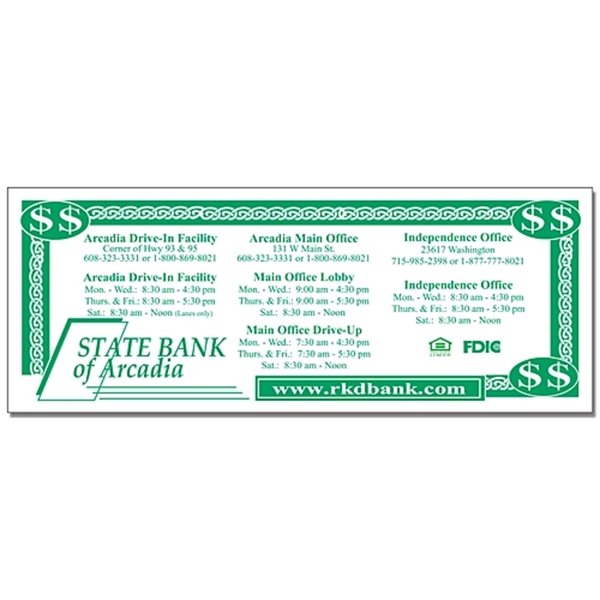 Magnet - 2.5x6.5 Square Corners - 25 Mil.... from ASI 91760 Tradenet Publishing / TradeNet Line