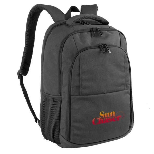 Sandhill Travel Backpack. Fits laptops up to 16''. TSA-friendly lay flat... from ASI 46755 Cosmo Promos
