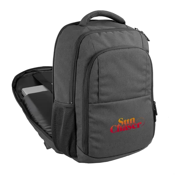 Sandhill Travel Backpack. Fits laptops up to 16''. TSA-friendly lay flat... from ASI 46755 Cosmo Promos