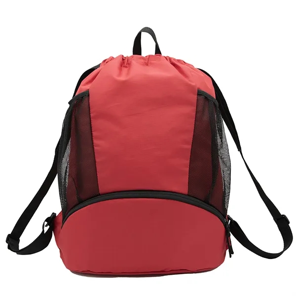 Sports Drawstring Backpack with Shoe Pocket... from ASI 46420 Continental Mkting Svc Inc