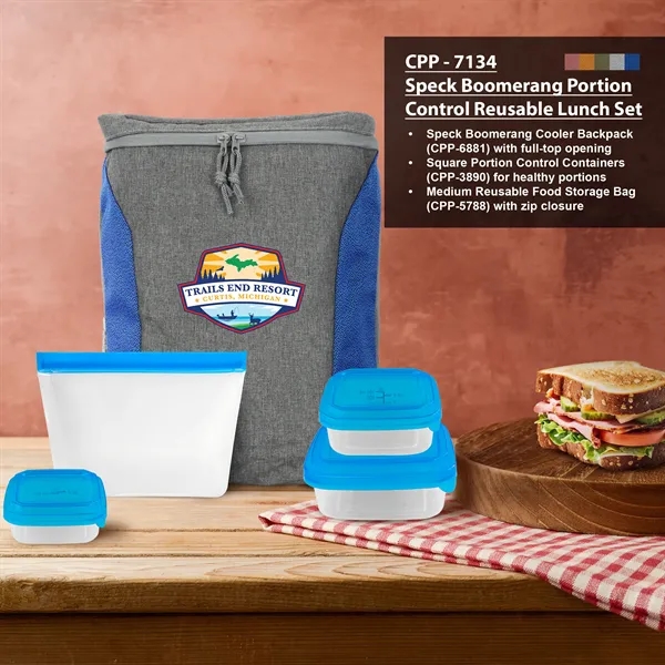 SPECK BOOMERANG PORTION CONTROL REUSABLE LUNCH SET... from ASI 30208 A P Specialties / AP Specialties