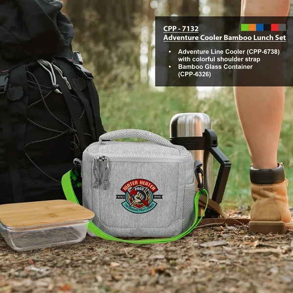 Adventure Cooler Bamboo Lunch Set... from ASI 30208 A P Specialties / AP Specialties